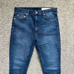 Rag & Bone Nina High Waist Ankle Skinny Jeans in Camden Wash
